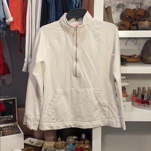 White Lilly Pulitzer 1/2 zip pullover